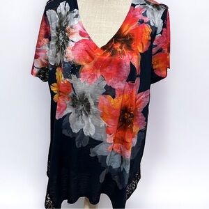 Time and True embellished t shirt. Sz 16-18